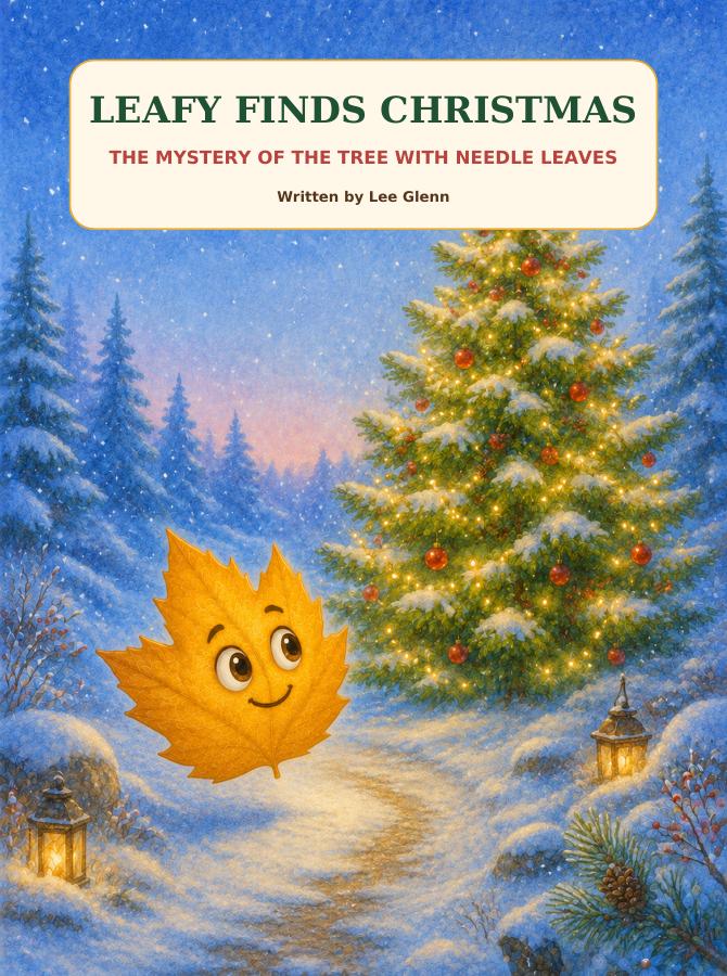 Cover of Leafy Finds Christmas: The Mystery of the Tree with Needle Leaves by Lee Glenn